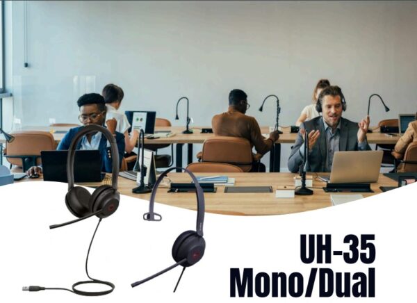 ⁦Yealink UH35 USB Headset⁩ – תמונה ⁦4⁩