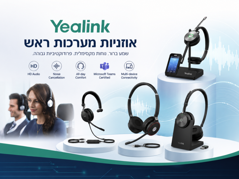 אוזניות מערכות ראש Yealink